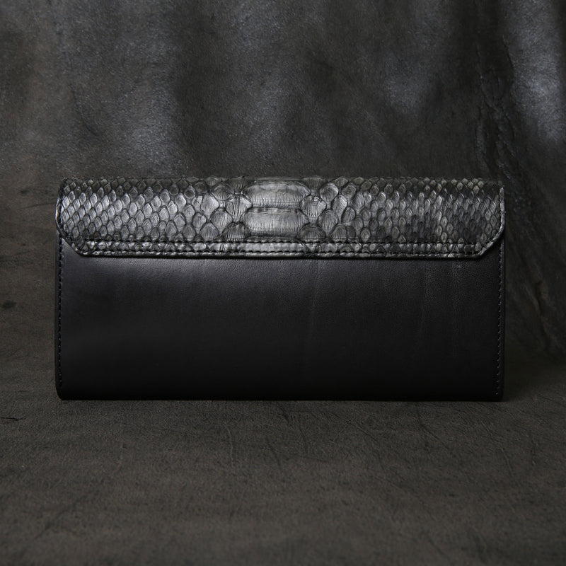 【2025 SPECIAL】LW2 墨染めパイソン ロングウォレット
