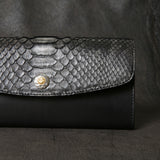 【2025 SPECIAL】LW2 墨染めパイソン ロングウォレット