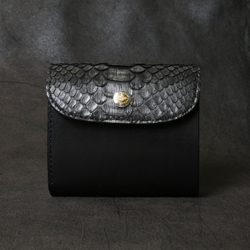 【2025 SPECIAL】W5 墨染めパイソン ショートウォレット