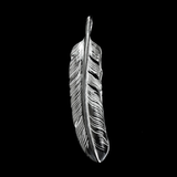 【NEW ARRIVAL】FT-58L FEATHER PENDANT , LARGE , LEFT /  55プレーン大フェザー(左)