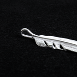 【NEW ARRIVAL】FT-55L FEATHER PENDANT (18K GOLD ACCENT) , LARGE , LEFT /  55先金大フェザー(左)