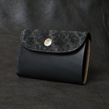 【2025 SPECIAL】W6 墨染めエレファント × 墨染めコードバン ミドルウォレット