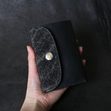 【2025 SPECIAL】W6 墨染めエレファント × 墨染めコードバン ミドルウォレット