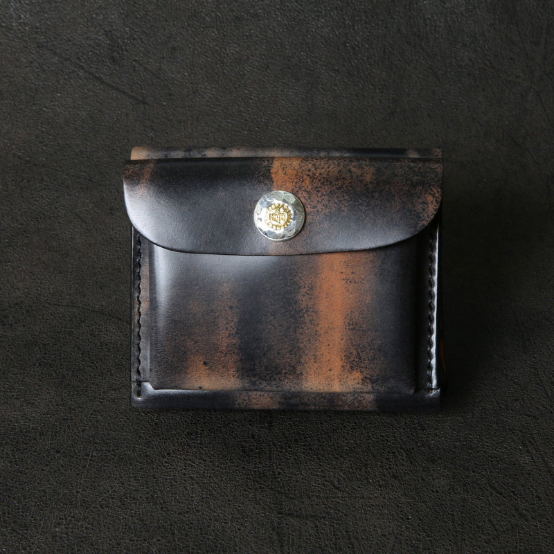 【2025 SPECIAL】W9 ロカドコードバン ≪マーブルBLACK≫ コンパクトウォレット