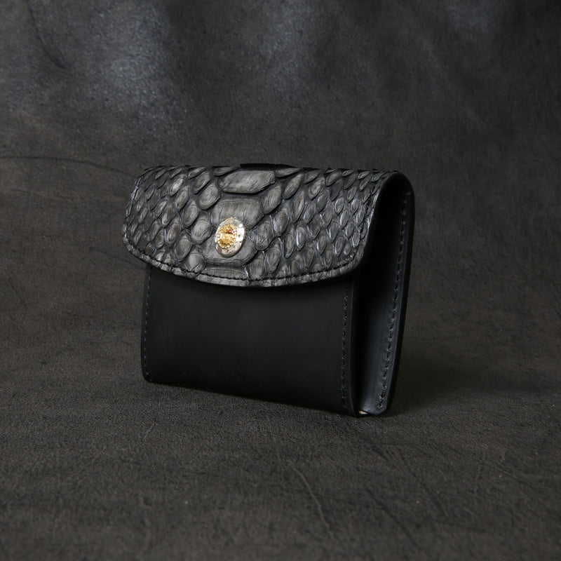 【2025 SPECIAL】C3 墨染めパイソン × 墨染めコードバン コイン＆カードケース