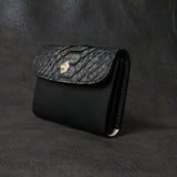 【2025 SPECIAL】CA6 墨染めパイソン × 墨染めコードバン カードケース