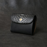 【2025 SPECIAL】W10 墨染めパイソン × 墨染めコードバン コンパクトウォレット