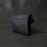 【2025 SPECIAL】C3 フルグレインブライドルレザー × ロシアンカーフ ≪BLACK≫ コインケース