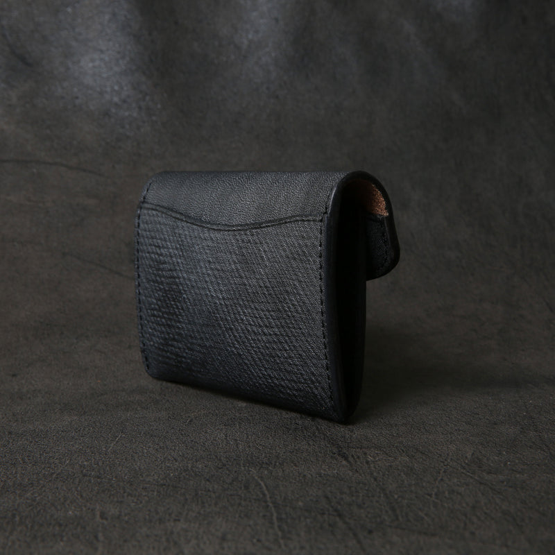 【2025 SPECIAL】C3 フルグレインブライドルレザー × ロシアンカーフ ≪BLACK≫ コインケース
