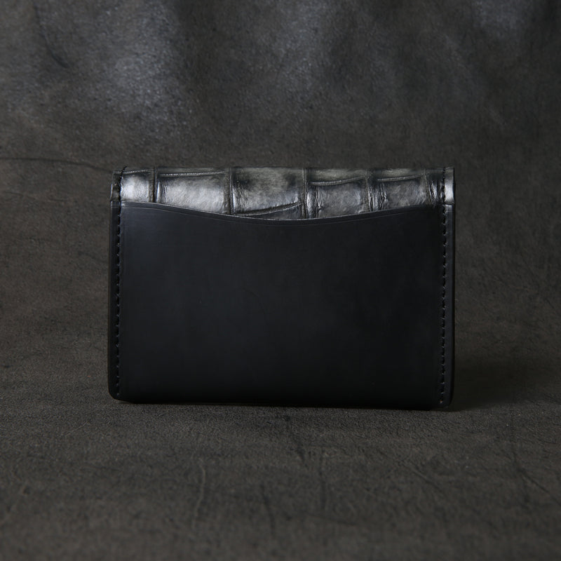 【2025 SPECIAL】C3 墨染めクロコ × 墨染めコードバン コイン＆カードケース