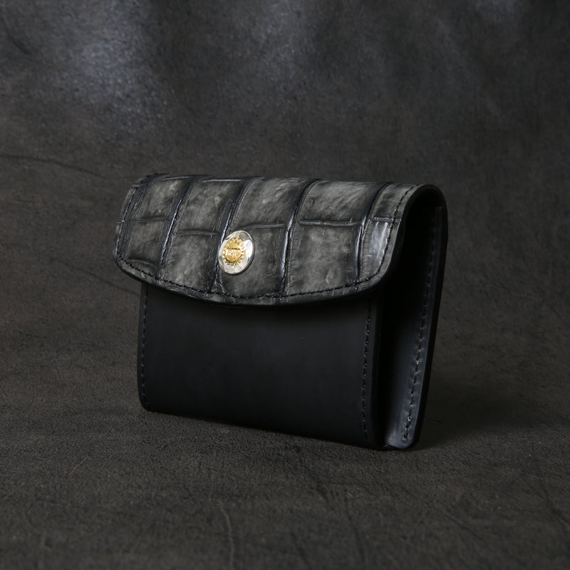 【2025 SPECIAL】C3 墨染めクロコ × 墨染めコードバン コイン＆カードケース