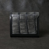 【2025 SPECIAL】W5 墨染めクロコ × 墨染めコードバン ショートウォレット