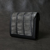 【2025 SPECIAL】W5 墨染めクロコ × 墨染めコードバン ショートウォレット