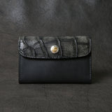 【2025 SPECIAL】CA6 墨染めクロコ × 墨染めコードバン カードケース