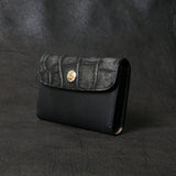 【2025 SPECIAL】CA6 墨染めクロコ × 墨染めコードバン カードケース