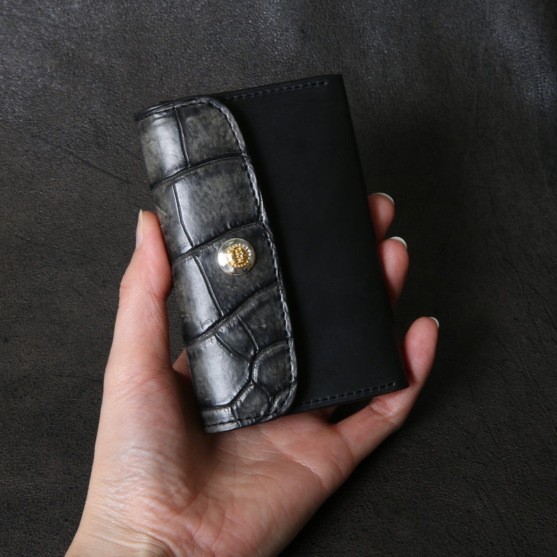 【2025 SPECIAL】C3 墨染めクロコ × 墨染めコードバン コイン＆カードケース