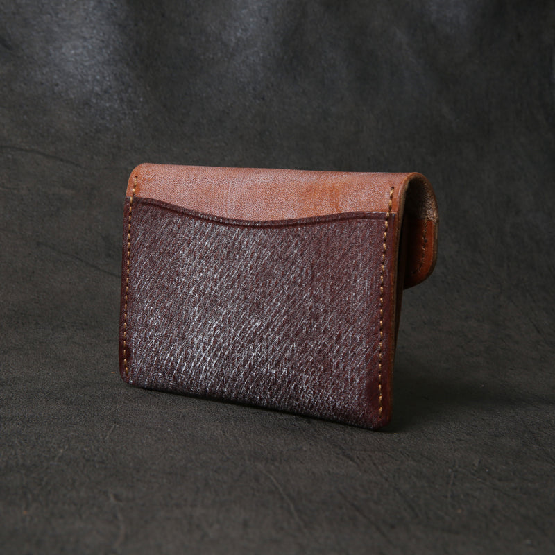 【2025 SPECIAL】C3 フルグレインブライドルレザー × ロシアンカーフ ≪BROWN≫ コインケース