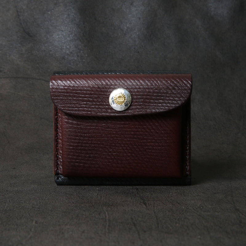 【2025 SPECIAL】W9 ロシアンカーフ ≪BROWN×BLACK≫ コンパクトウォレット