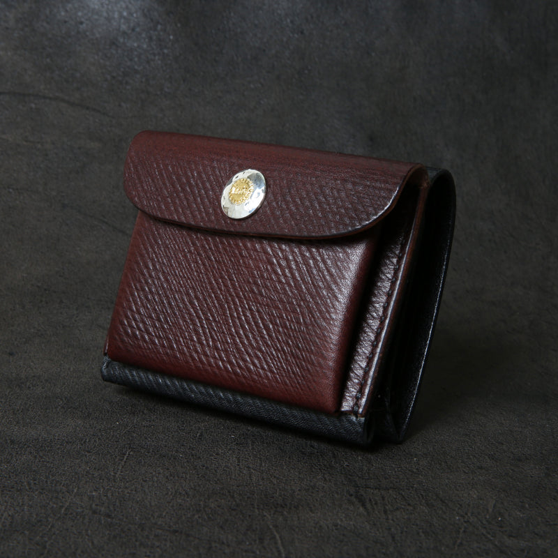 【2025 SPECIAL】W9 ロシアンカーフ ≪BROWN×BLACK≫ コンパクトウォレット