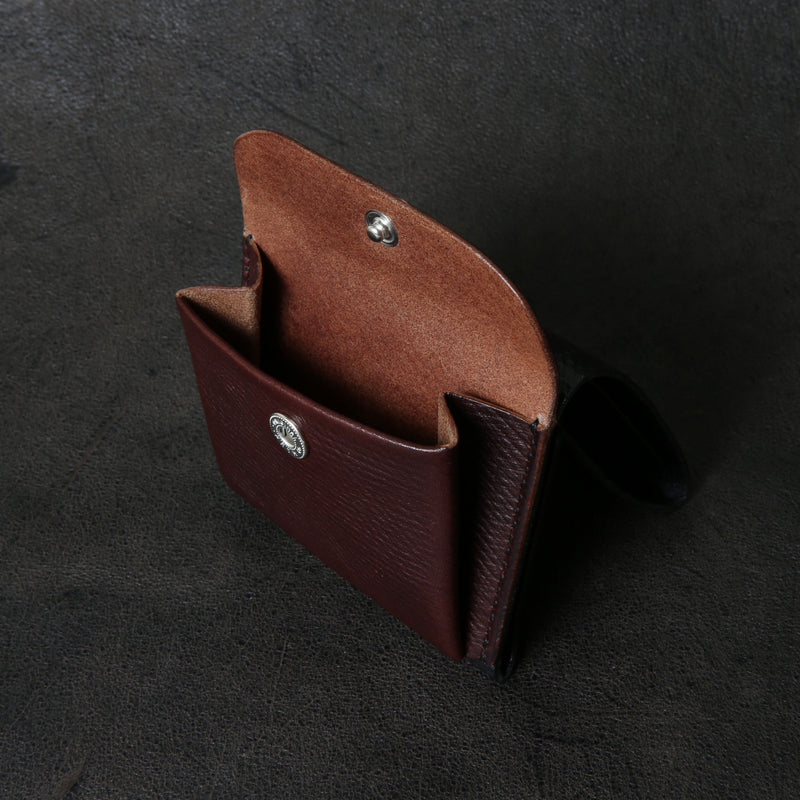 【2025 SPECIAL】W9 ロシアンカーフ ≪BROWN×BLACK≫ コンパクトウォレット