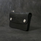 【2025 MOTOR SPECIAL】RLW1 ハンドダイ・ヌメクロコ ≪BLACK≫ トラッカーズロングウォレット