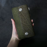 【2025 MOTOR SPECIAL】RLW1 エレファント × マットバケッタ ≪GREEN≫ トラッカーズロングウォレット