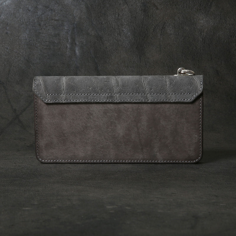 【2025 MOTOR SPECIAL】RLW1 エレファント × マットバケッタ ≪GRAY≫ トラッカーズロングウォレット