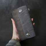 【2025 MOTOR SPECIAL】RLW1 エレファント × マットバケッタ ≪GRAY≫ トラッカーズロングウォレット