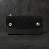 【2025 MOTOR SPECIAL】RLW1 エレファント × マットバケッタ ≪BLACK≫ トラッカーズロングウォレット