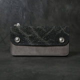 【2025 MOTOR SPECIAL】RLW1 墨染めエレファント × マットバケッタ ≪SUMI≫ トラッカーズロングウォレット