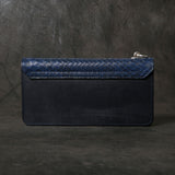 【2025 MOTOR SPECIAL】RLW1 藍染めパイソン × ブライドルレザー ≪INDIGO≫ トラッカーズロングウォレット