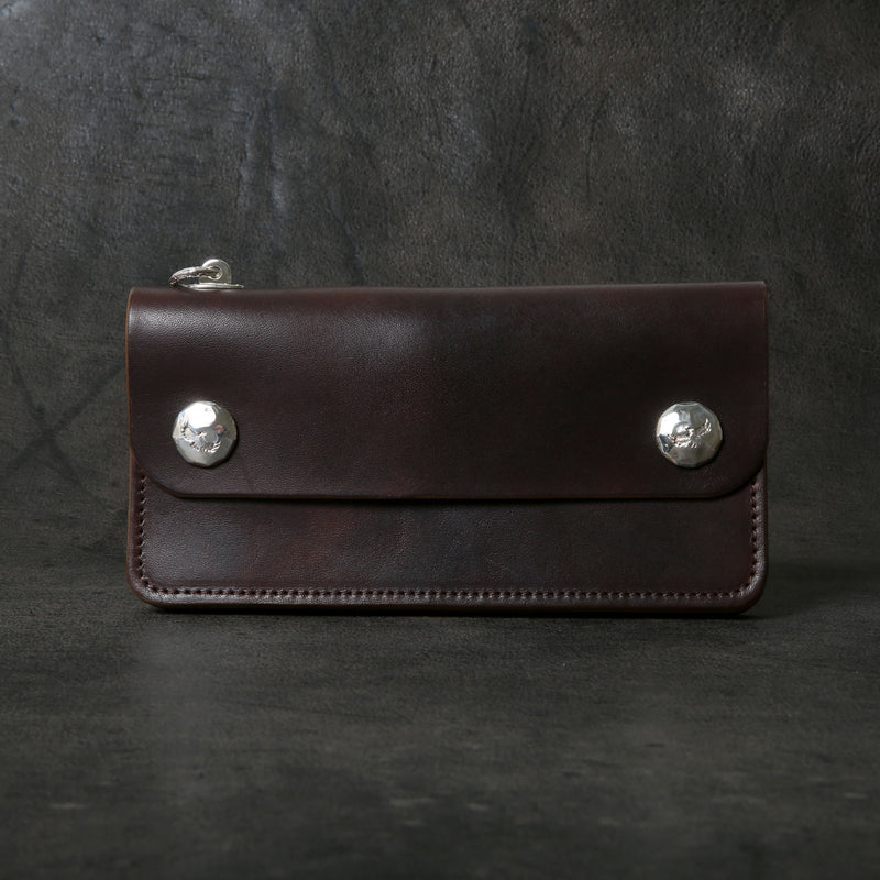 【2025 MOTOR SPECIAL】RLW1 ハンドダイ・イタリアンホースバット ≪BROWN≫ トラッカーズロングウォレット