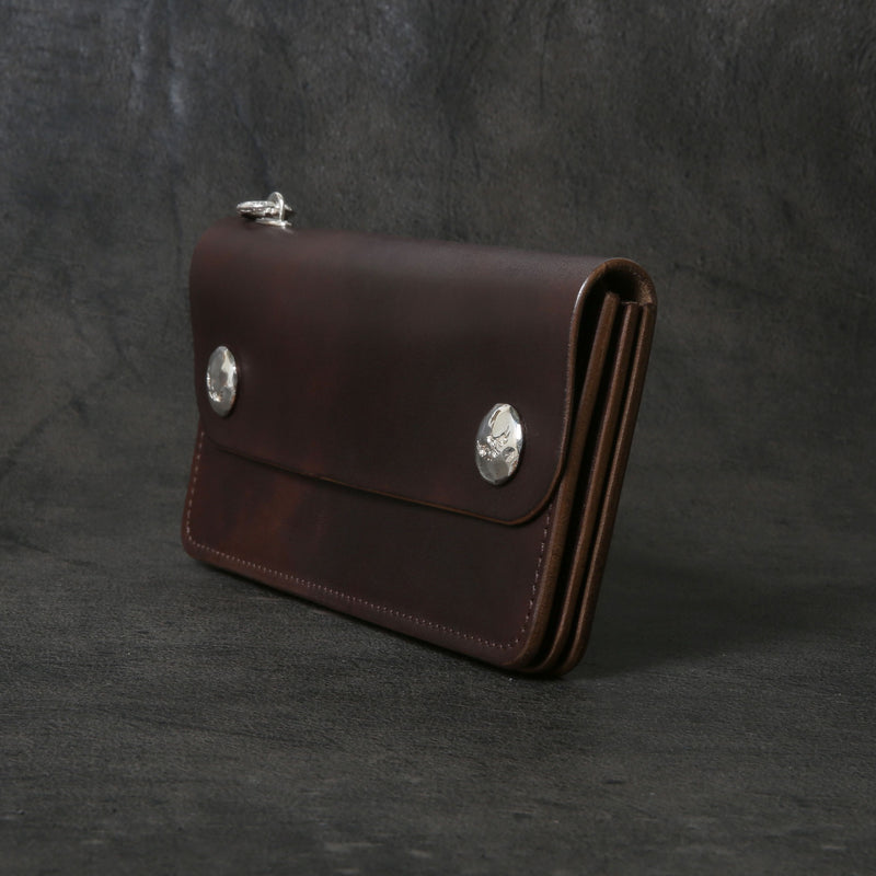 【2025 MOTOR SPECIAL】RLW1 ハンドダイ・イタリアンホースバット ≪BROWN≫ トラッカーズロングウォレット