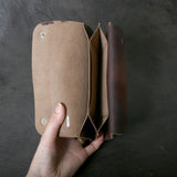 【2025 MOTOR SPECIAL】RLW1 ハンドダイ・イタリアンホースバット ≪BROWN≫ トラッカーズロングウォレット