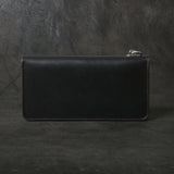 【2025 MOTOR SPECIAL】RLW1 ハンドダイ・イタリアンホースバット ≪BLACK≫ トラッカーズロングウォレット