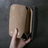 【2025 MOTOR SPECIAL】RLW1 ハンドダイ・イタリアンホースバット ≪BLACK≫ トラッカーズロングウォレット