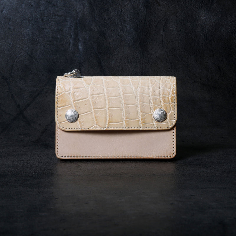 【2025 MOTOR SPECIAL】RW8 ヌメクロコ ≪NATURAL≫ トラッカーズミドルウォレット