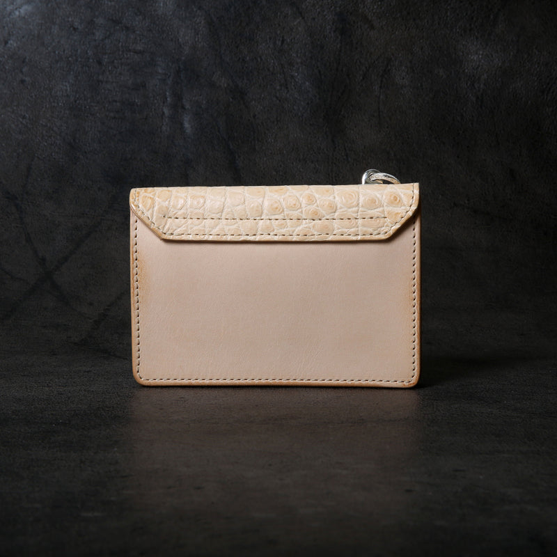 【2025 MOTOR SPECIAL】RW8 ヌメクロコ ≪NATURAL≫ トラッカーズミドルウォレット