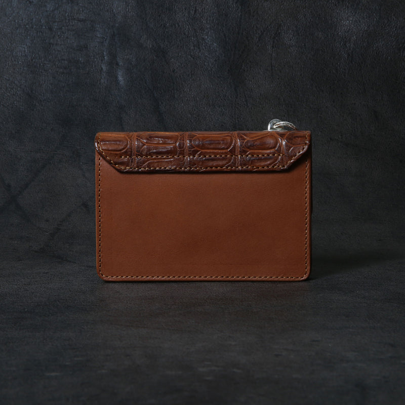 【2025 MOTOR SPECIAL】RW8 ハンドダイ・ヌメクロコ ≪BROWN≫ トラッカーズミドルウォレット