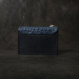 【2025 MOTOR SPECIAL】RW8 藍染めクロコダイル × ブライドルレザー ≪INDIGO≫ トラッカーズミドルウォレット