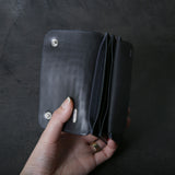 【2025 MOTOR SPECIAL】RW8 藍染めクロコダイル × ブライドルレザー ≪INDIGO≫ トラッカーズミドルウォレット