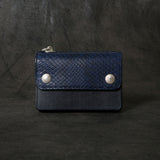 【2025 MOTOR SPECIAL】RW8 藍染めパイソン × ブライドルレザー ≪INDIGO≫ トラッカーズミドルウォレット