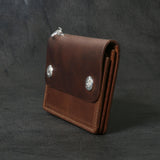 【2025 MOTOR SPECIAL】RW8 ホースバットクロムエクセル ≪NATURAL≫ トラッカーズミドルウォレット