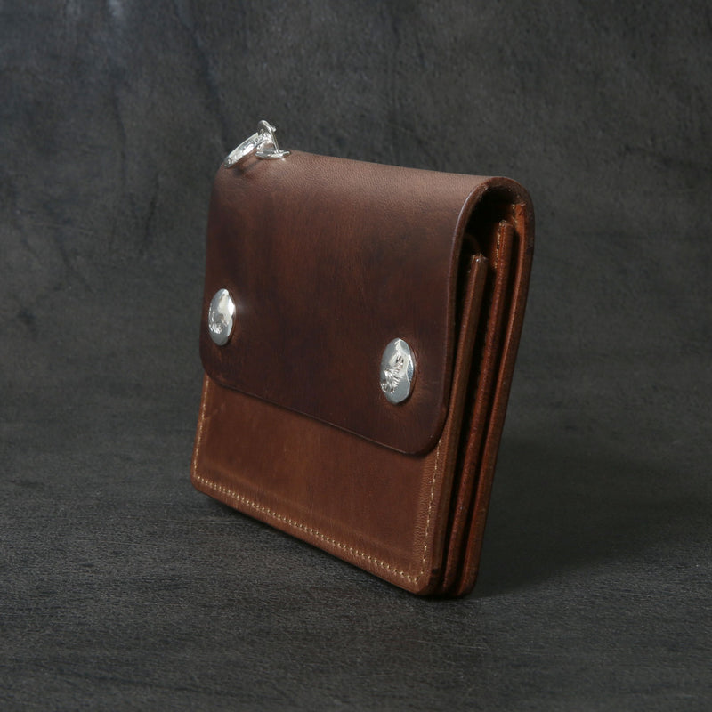 【2025 MOTOR SPECIAL】RW8 ホースバットクロムエクセル ≪NATURAL≫ トラッカーズミドルウォレット