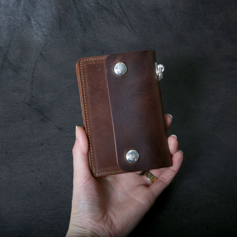 【2025 MOTOR SPECIAL】RW8 ホースバットクロムエクセル ≪NATURAL≫ トラッカーズミドルウォレット