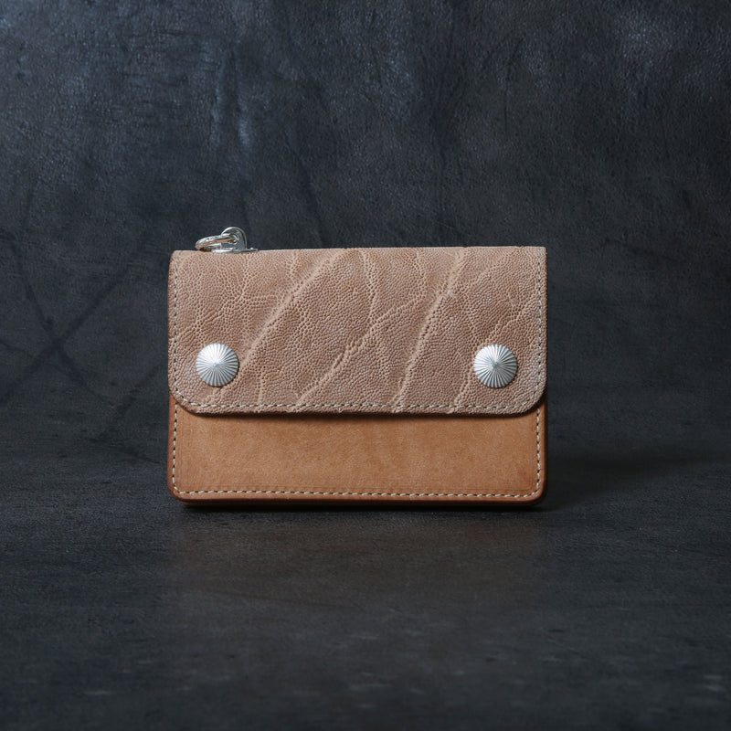 【2025 MOTOR SPECIAL】RW8 エレファント × マットバケッタ ≪NATURAL≫ トラッカーズミドルウォレット