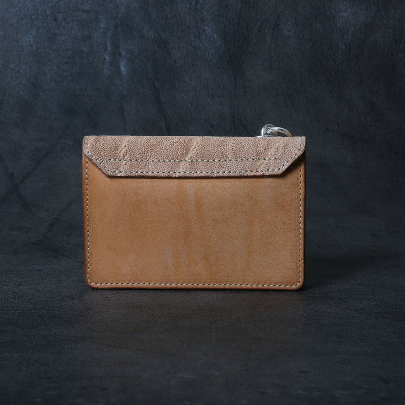 【2025 MOTOR SPECIAL】RW8 エレファント × マットバケッタ ≪NATURAL≫ トラッカーズミドルウォレット