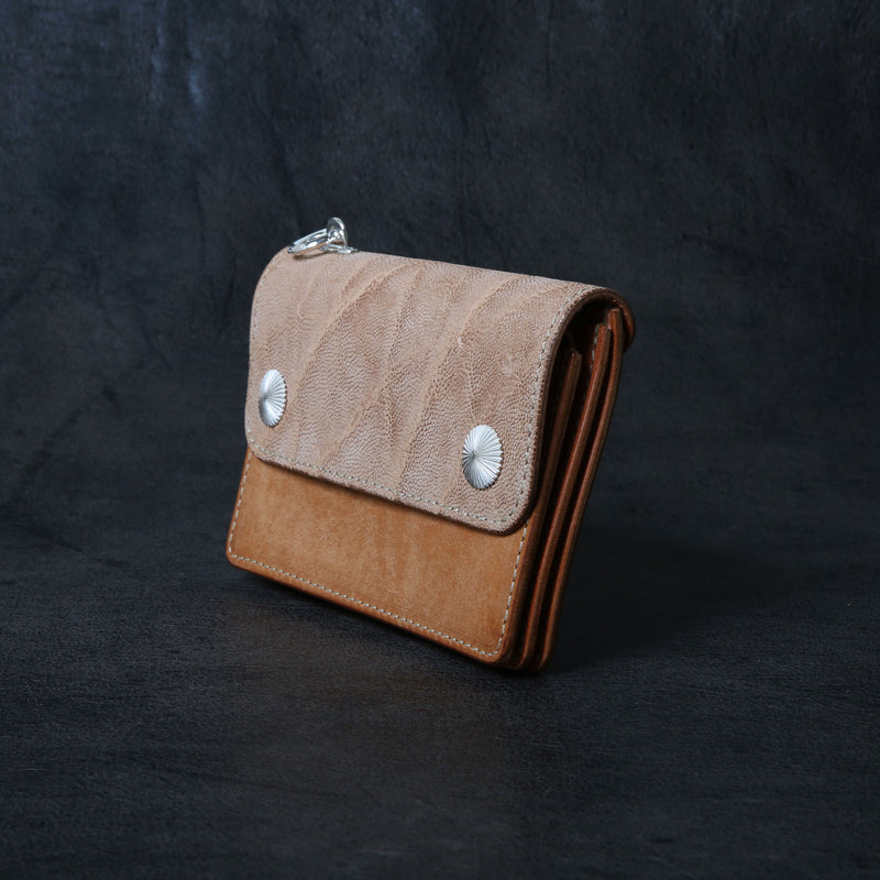 【2025 MOTOR SPECIAL】RW8 エレファント × マットバケッタ ≪NATURAL≫ トラッカーズミドルウォレット