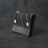 【2025 MOTOR SPECIAL】RW8 墨染めエレファント × マットバケッタ ≪SUMI≫ トラッカーズミドルウォレット