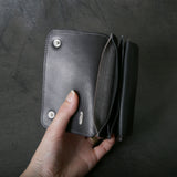 【2025 MOTOR SPECIAL】RW8 墨染めエレファント × マットバケッタ ≪SUMI≫ トラッカーズミドルウォレット